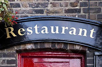 Restaurant sign