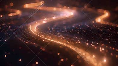 A network of holographic pathways intertwine and branch off symbolizing the interconnectedness of industries and