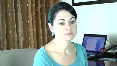 Tired and stressed businesswoman