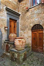 Old italian town corner