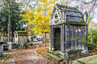 View of Pere Lachaise Cemetery