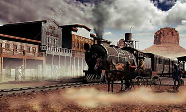 Old western town