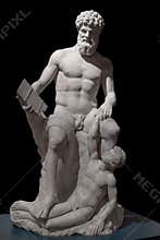 Polyphemus mistreats a companion of Odysseus