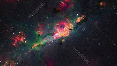 Universe and nebula clouds 4kspace universe and nebula