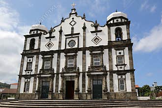 Church on the island of Flores Azores Portugal