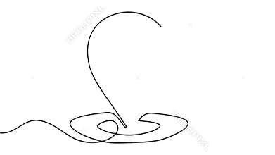 Minimal continuous one line art location icon drawing animation