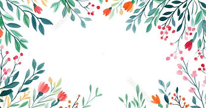 Rustic wreath set with leaf branches. Hand-drawn doodle style sketch. Laurel flower flourish branch for borders and
