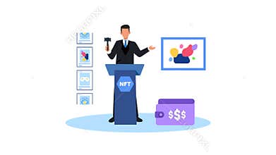 NFT Art Auction Animated Video