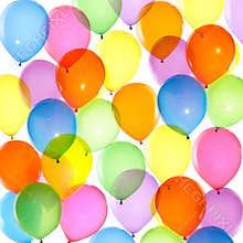 Colorful balloons background