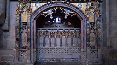 Bishop Thomas Hatfield\'s Tomb, in Durham Cathedral.