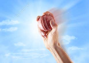 Cricket Ball Bowling Hand