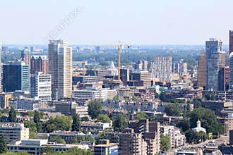 Building a modern city, Rotterdam, Netherlands
