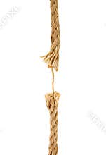 Brown broken rope