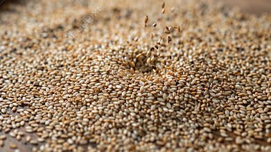 AI Sesame Seeds Falling Down