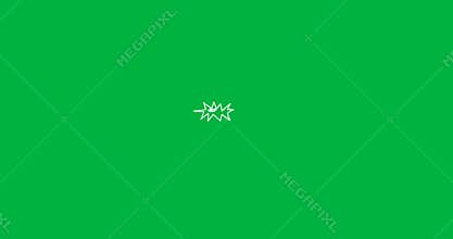 Graphic designers using jagged starburst on transparent background, accenting explosion effect