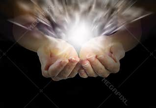 Female Healing Hands and healing energy
