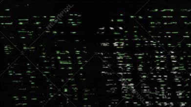 Corrupted File and Pixel Breakdown Screen Overlay with Error Message
