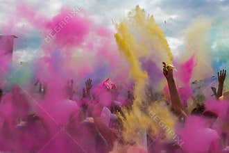 Holi festival of colours, India