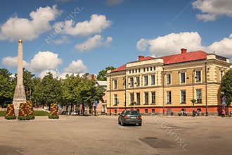 Vienibas square. Cesis. Latvia