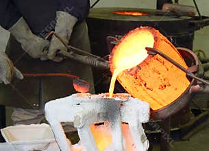 Foundry Molten Metal Pour