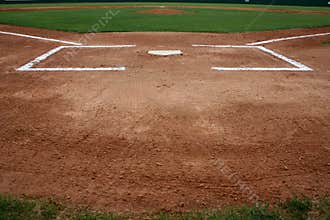 Baseball Field at Home Plate