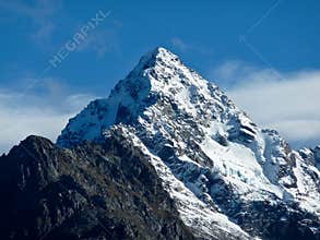Snow capped mountain