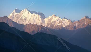 Hindukush or hindu kush mountain ridge, afghanistan