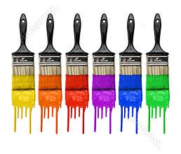 Paintbrushes With Paint