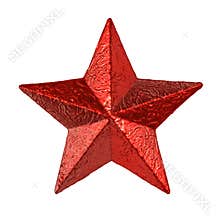 Red tin star