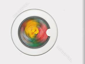 Clothing in washing machine