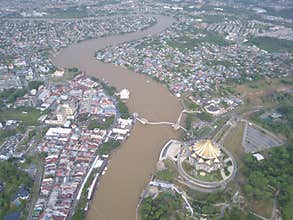 Kuching: The Capital of Sarawak - The Landmark Buildings and Tourist Attraction areas of the City