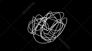 Matted doodle animation