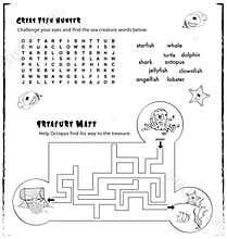 Kids activity page game