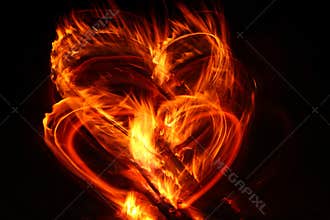 Heart on fire