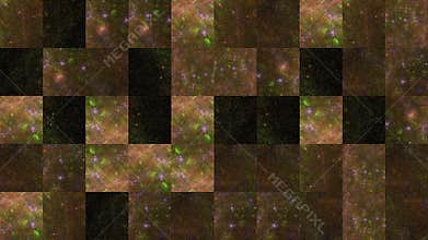 Abstract video of mosaic textures