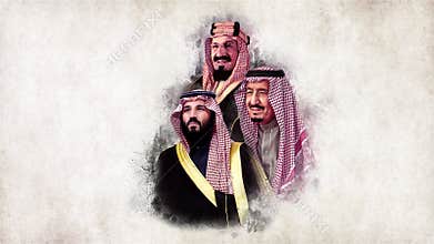 Kingdom of Saudi Arabia king, National Day 89, 3D cube