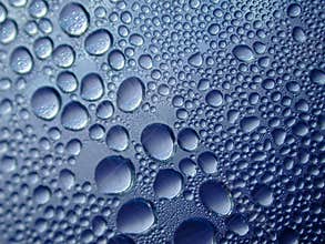 Blue Water Drops Condensation