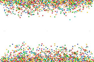 Confetti background Holiday party decoration banner