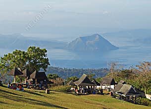 View of taal volcano from picnic grove