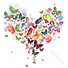 Butterfly heart