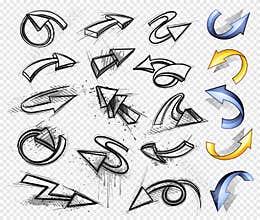 Directional arrows set