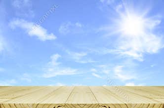 Outdoor picnic background in summer sun light