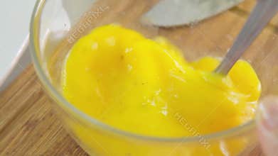 Woman cooking breakfast