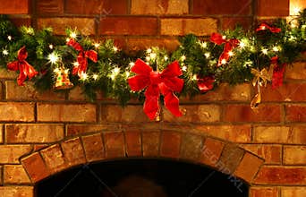 Christmas Garland with Lights