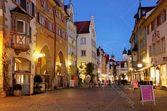 Street scene in Lindau, Germany