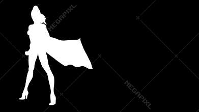 Super heroine asian isolated