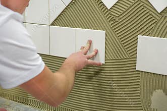 Wall tile glue