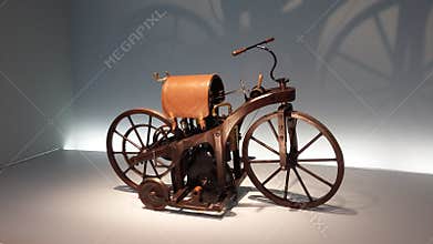First steam bike created by Mercedes