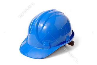 Blue safety helmet