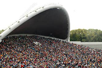 Crowd at the song festival grounds